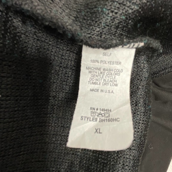 Open Front Cardigan Sz XL Contrast Knit Jersey Trim Pockets ELDRIDGE Made in USA - Picture 4 of 9